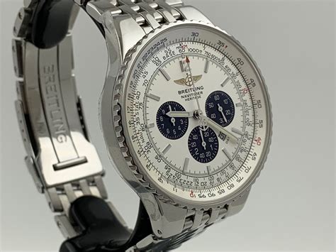 breitling navitimer gold white|breitling navitimer service cost.